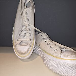 Converse Off-White Canvas Sneakers